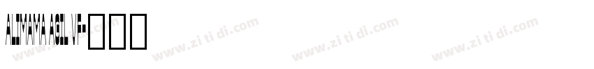 ALIMAMA AGIL VF字体转换